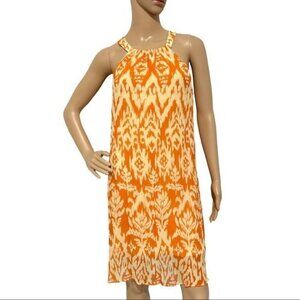 Sundance Orange and Cream Mini Dress